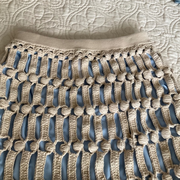 J Crew 2 in 1 Crochet Overlay Skirt - Picture 2 of 3